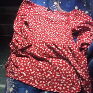 Brand is One Clothing from Los Angeles. Blouse Red Size Small